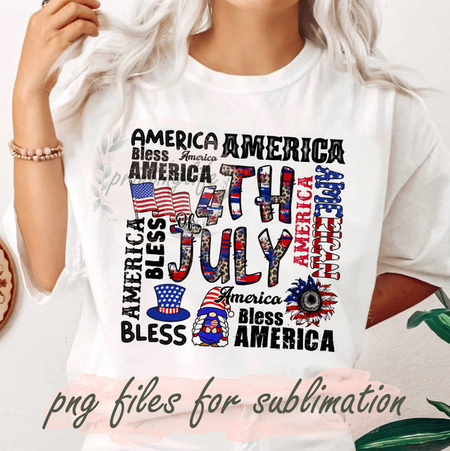 4th of July Leopard Design Png, America Gnome Png, American Flag Sublimation Png, American Bless File Png, Memorial Day, Patriotic Sublimation Design, Instant Download Sublimation PrintingLife 