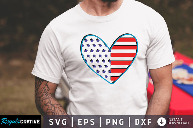 4th of july love SVG SVG Regulrcrative 