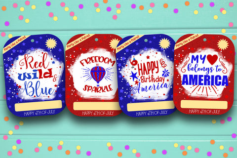 4th of July Money Card Holder- Printable Money Card PNG SVG Happy Printables Club 