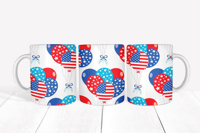 4Th Of July Mug Wrap / Sublimation Mug Patriotic Design Sublimation Marilakits 