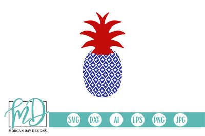 4th of July Patriotic Pineapple SVG Morgan Day Designs 