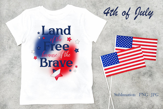 4th of July, Patriotic quote, sublimation png Sublimation LuckyTurtleArt 
