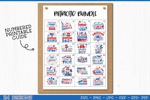 4th of July Patriotic Quotes Bundle SVG Cut Files SVG TatiStudio 