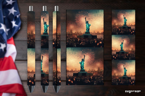 4th of July Pen Sublimation Sublimation SvgOcean 