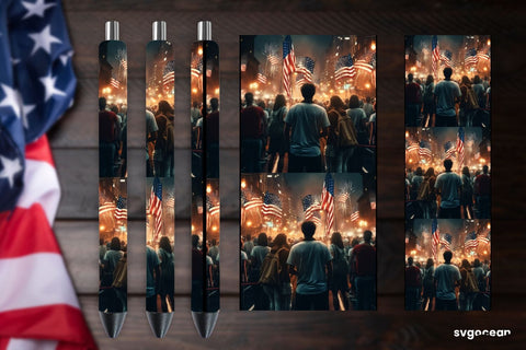 4th of July Pen Sublimation Sublimation SvgOcean 