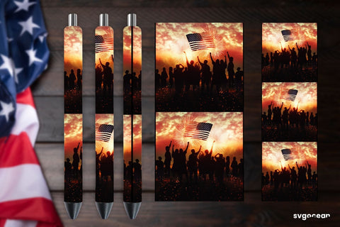 4th of July Pen Sublimation Sublimation SvgOcean 
