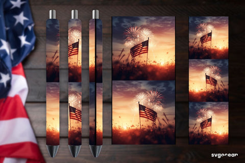 4th of July Pen Sublimation Sublimation SvgOcean 