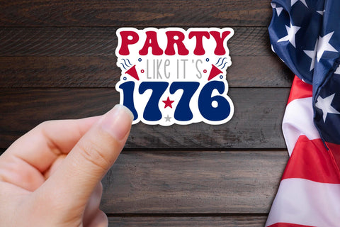4th of July PNG Sticker - Party Like It's 1776 Sublimation CraftLabSVG 