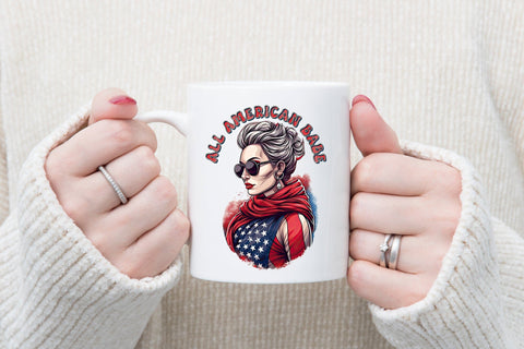 4th of July PNG Sublimation - All American Babe Sublimation CraftLabSVG 