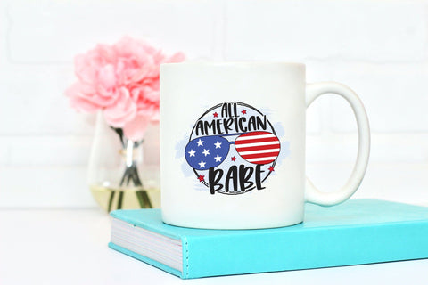 4th of July PNG Sublimation - All American Babe Sublimation CraftLabSVG 