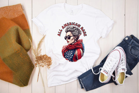 4th of July PNG Sublimation - All American Babe Sublimation CraftLabSVG 