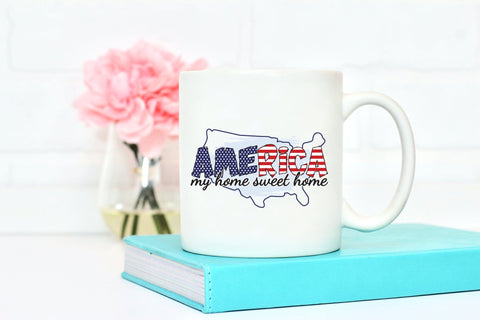 4th of July PNG Sublimation, America My Home Sweet Home Sublimation CraftLabSVG 