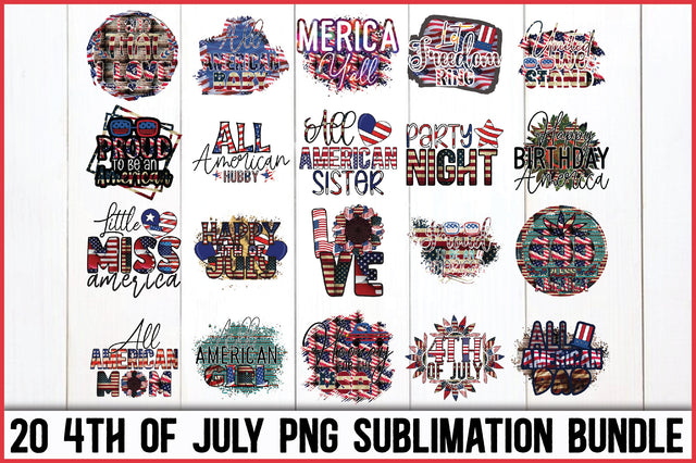 4th Of July Png Sublimation Bundle SVG Ariyan 