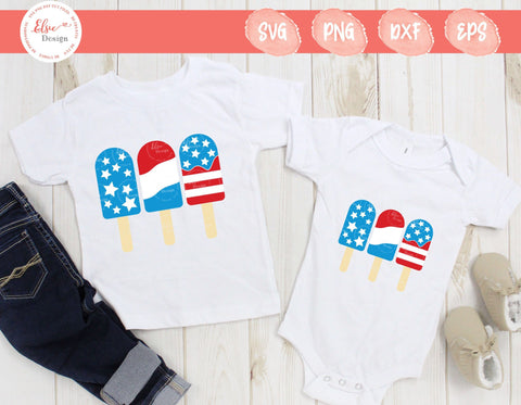 4th Of July - Popsicles SVG Elsie Loves Design 