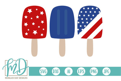 4th of July Popsicles SVG Morgan Day Designs 