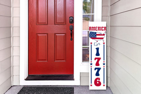 4th of July Porch Sign SVG, America Est. 1776 SVG CraftLabSVG 