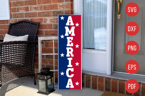 4th of July Porch Sign SVG - America SVG SVG CraftLabSVG 