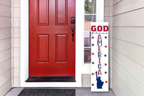 4th of July Porch Sign SVG, God Bless America SVG CraftLabSVG 