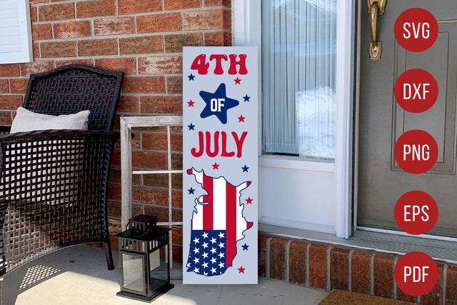 4th of July Porch Sign SVG SVG CraftLabSVG 