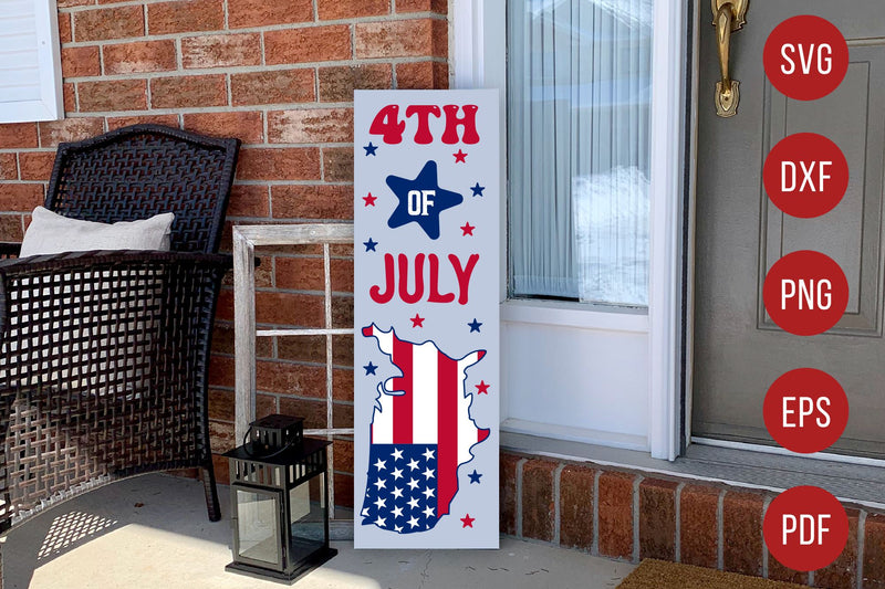 4th of July Porch Sign SVG SVG CraftLabSVG 