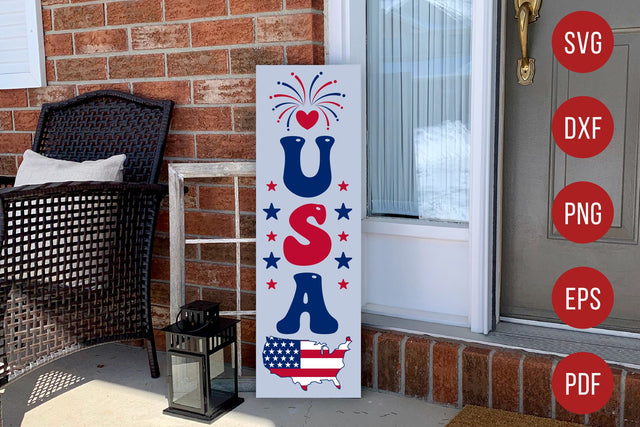 4th of July Porch Sign SVG, USA SVG SVG CraftLabSVG 