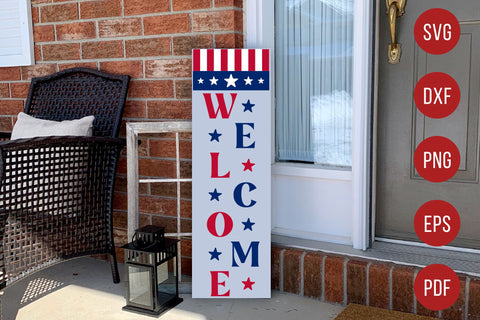 4th of July Porch Sign SVG | Welcome SVG SVG CraftLabSVG 