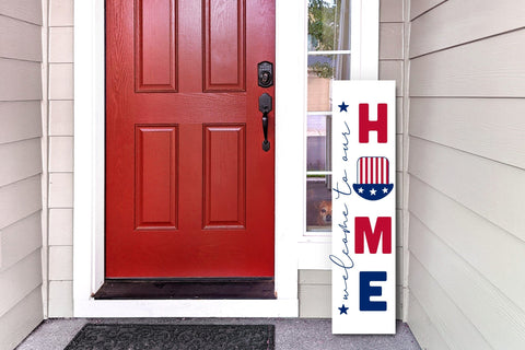 4th of July Porch Sign SVG, Welcome to Our Home SVG CraftLabSVG 