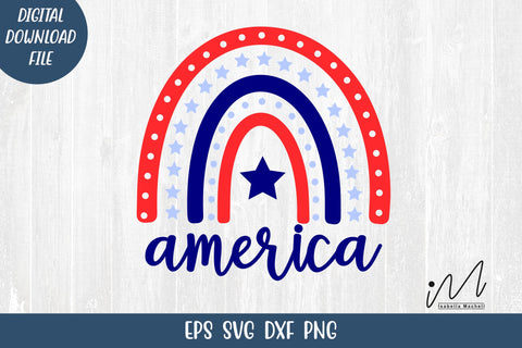 4th of July rainbow t shirt svg, Rainbow t shirt svg, Independents day svg SVG Isabella Machell 