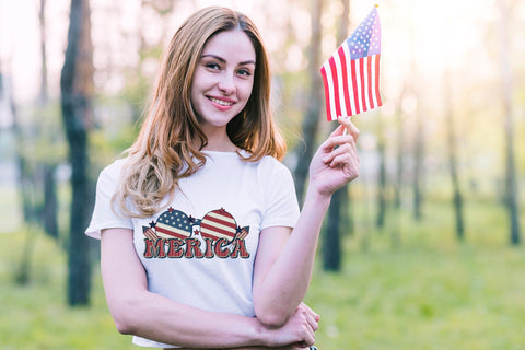 4th of July Retro Sublimation - Merica PNG Sublimation CraftLabSVG 