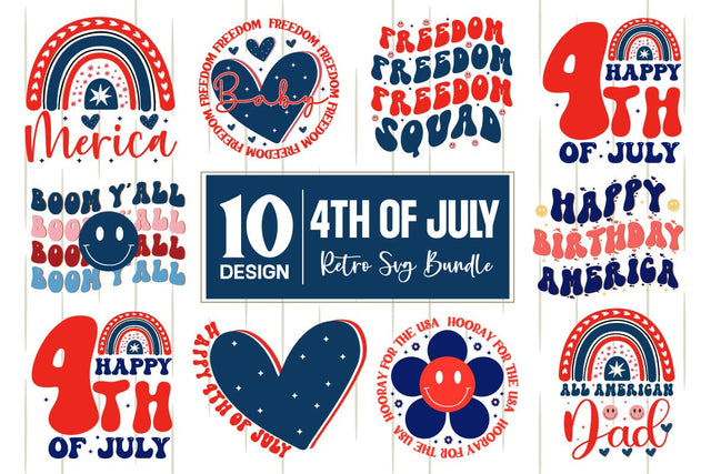 4th Of July Retro Svg Bundle, 4th Of July svg bundle SVG designmaster24 