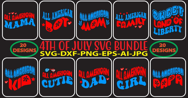 4th Of July Retro SVG Bundle SVG Syaman 