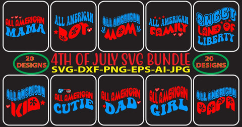 4th Of July Retro SVG Bundle SVG Syaman 