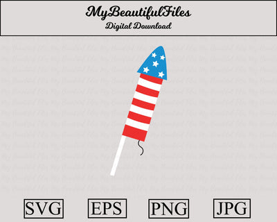 4th of july rocket SVG MyBeautifulFiles 