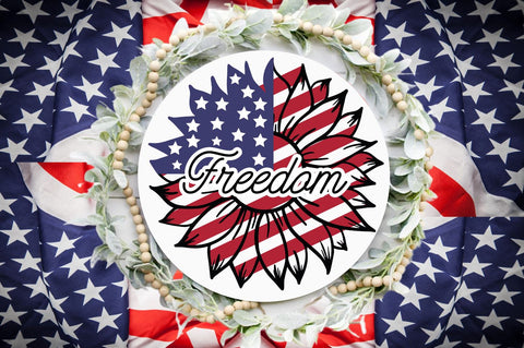 4th of July Round Sign SVG Bundle SVG DESIGNS DARK 