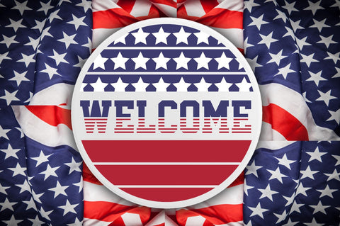 4th of July Round Sign SVG Bundle SVG DESIGNS DARK 