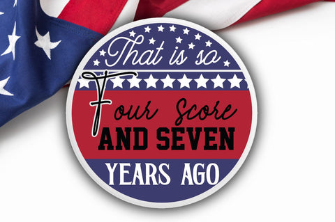 4th of July Round Sign SVG Bundle SVG DESIGNS DARK 