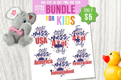 4th of July Set for kids SVG SVG VectorSVGdesign
