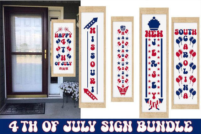 4th of July sign Bundle SVG Rupkotha 
