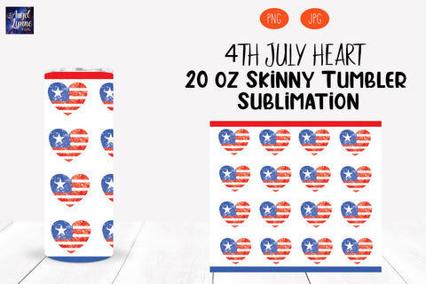 4th of July Skinny Tumbler Bundle | Patriotic Skinny Tumbler Sublimation Angel Lynne Designs 