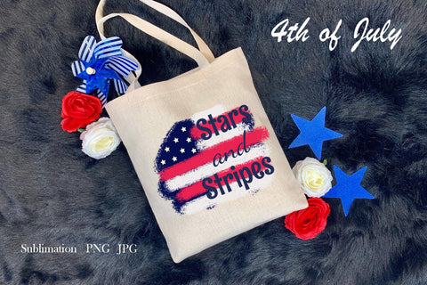 4th of July, Stars and Stripes patriotic quote, sublimation Sublimation LuckyTurtleArt 