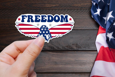 4th of July Sticker | Freedom PNG Sublimation CraftLabSVG 