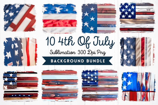 4th Of July Sublimation Background Bundle Sublimation Regulrcrative 