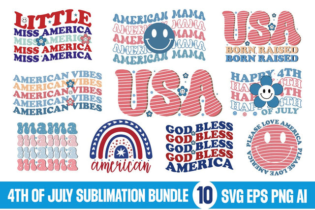 4th Of July Sublimation Bundle, 4th Of July Svg Bundle SVG designmaster24 
