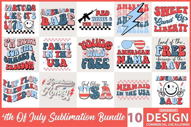 4th Of July Sublimation Bundle Sublimation Creativeart88 
