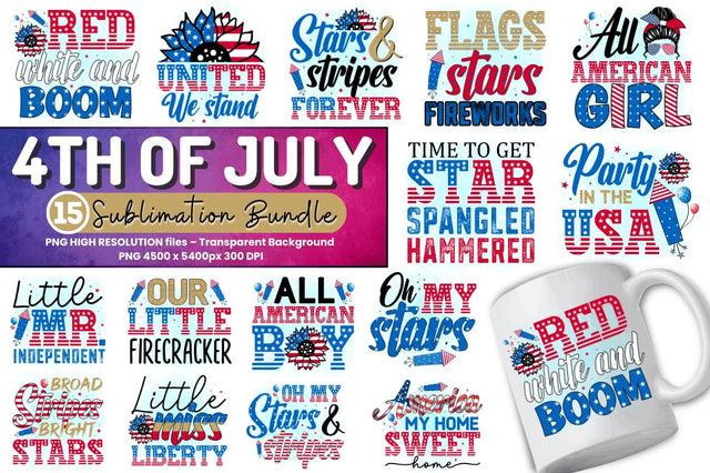 4th of July Sublimation Bundle Sublimation Regulrcrative 