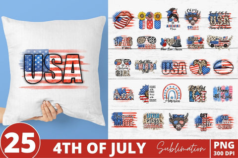 4th of July Sublimation Bundle Sublimation SvgOcean 