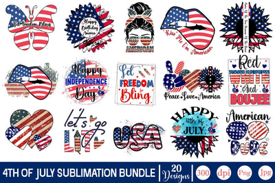 4th of July Sublimation Bundle Sublimation SVGs,Quotes and Sayings,Food & Drink,On Sale, Print & Cut Sublimation DesignPlante 503 