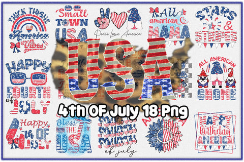 4th of July Sublimation Bundle Vol-5 Sublimation Creativeart88 