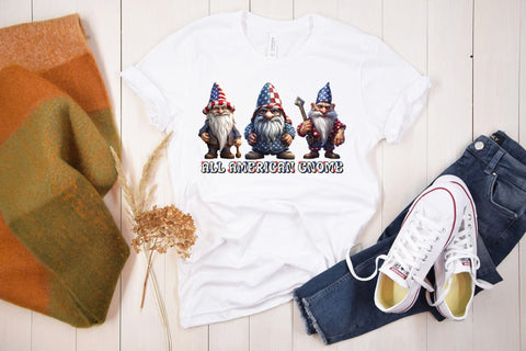 4th of July Sublimation Design | All American Gnome Sublimation CraftLabSVG 
