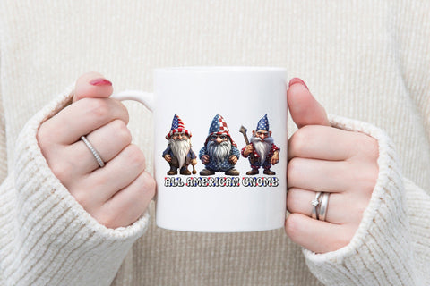 4th of July Sublimation Design | All American Gnome Sublimation CraftLabSVG 